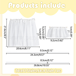 2шт 2 стильных штор для кукольного домика&nbsp;DIY-WR0004-79