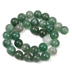 Естественный зеленый авантюрин бисер нитей&nbsp;G-Q462-12mm-20