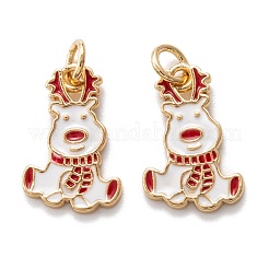 Настоящие позолоченные кулоны из латуни с эмалью 18k&nbsp;KK-A154-09G