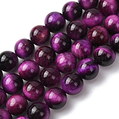 Природных тигровый глаз бисер нитей&nbsp;G-S259-03A-10mm