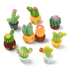 45 шт. 9 стиля украшения для показа бонсай из смолы кактуса&nbsp;AJEW-CJ0001-75