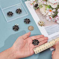 6 шт. запонки из сплава со стразами&nbsp;BUTT-MA0001-12G-02