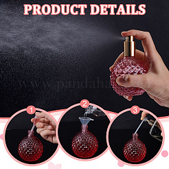 8 шт. набор пустых стеклянных флаконов для духов&nbsp;AJEW-TN0001-02