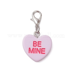 Сердце со словом будь моим подвеска из смолы украшения&nbsp;HJEW-JM03111