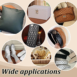 30 см ткань из ПВХ с ромбовидным узором&nbsp;DIY-NB0014-45A