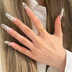 Кольца-манжеты из нержавеющей стали 304&nbsp;RJEW-OY001-03G