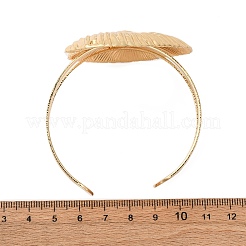 Браслеты-манжеты из сплава и железа для женщин&nbsp;BJEW-F501-04C-KCG