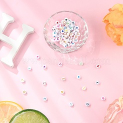 190шт 5 стиля непрозрачные акриловые бусины&nbsp;MACR-FP0001-08