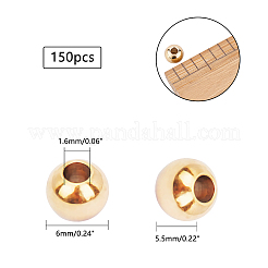 Латунные бусины&nbsp;KK-PH0036-68G-WH