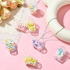 10 шт. подвески из непрозрачного акрила в виде чашки с молоком&nbsp;OACR-CJ0002-34