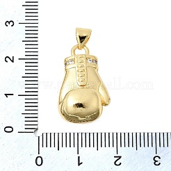 Подвески из латуни с микропаве и прозрачными кубическими циркониями в спортивной тематике&nbsp;KK-Z150-21G-03