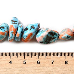 Нити окрашенных бусин из натурального магнезита&nbsp;G-L617-A01-01