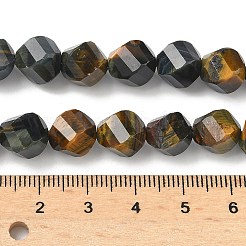 Природных тигровый глаз бисер нитей&nbsp;G-C267-B14