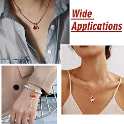 6 шт. 6 стиля латунные подвески с микропаве и кубическим цирконием&nbsp;KK-CJ0003-94