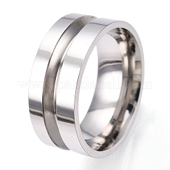 201 закрепка для кольца из нержавеющей стали с канавками&nbsp;STAS-WH0039-12C-P