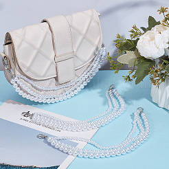 АБС-пластик жемчужные бусины цепи для ремней для ботинок&nbsp;AJEW-WH20042-39