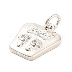 Латунные микро проложить кубического циркония подвески&nbsp;KK-H527-27P