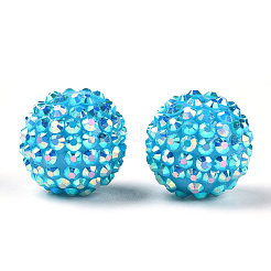 AB-цвет смолы горный хрусталь бисер&nbsp;RESI-S315-18x20-20