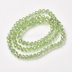 Гальванизируйте прозрачное стекло бисер нитей&nbsp;EGLA-A034-T4mm-T08