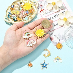 20шт 20 стиля подвески из сплава с эмалью&nbsp;ENAM-YW0008-10