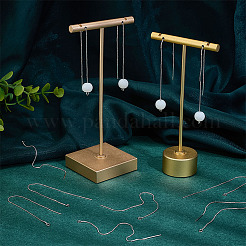 10 пара латунных сережек-гвоздиков&nbsp;KK-ME0002-64