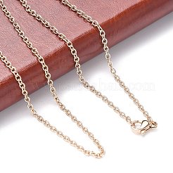 Изготовление ожерелий из цепей из нержавеющей стали 304&nbsp;X-STAS-P045-01RG