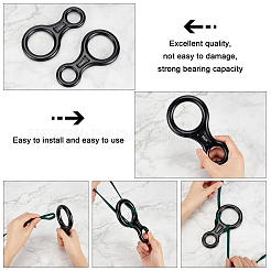 Алюминиевые сплавы 8 страховочное устройство титан цифра 8 спусковое устройство для лазания&nbsp;FIND-FH0002-12