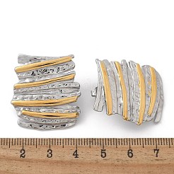 Серьги-гвоздики из нержавеющей стали 304 с закругленными углами&nbsp;EJEW-Z084-03GP-01