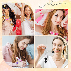 40шт 10 цвета непрозрачные акриловые бусины&nbsp;MACR-SC0001-18