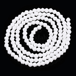 Непрозрачный сплошной цвет имитация нефрита стеклянные бусины пряди&nbsp;EGLA-A039-P2mm-D15