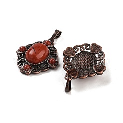 Подвески в виде ромбов из смешанного натурального камня&nbsp;G-K363-02R