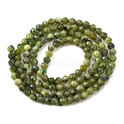 Бусы из натурального канадского нефрита&nbsp;G-G259-D01-3mm