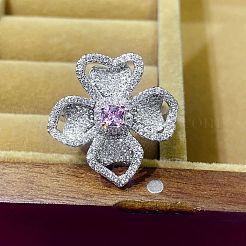 Латунные кольца со стразами для женщин&nbsp;FS-WGC1A7E-03