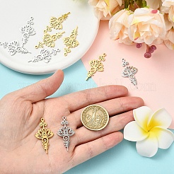 10 шт. подвески из нержавеющей стали 201 двух цветов&nbsp;STAS-YW0011-06