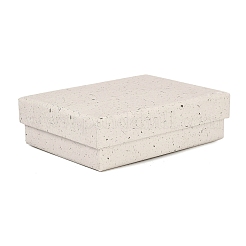 Прямоугольные бумажные коробки для хранения украшений с губкой внутри&nbsp;LS-CON-I013-01B