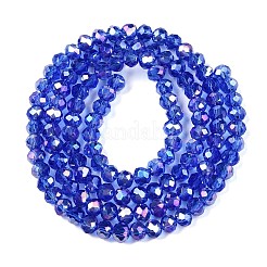 Стеклянные бусины с гальваническим покрытием &nbsp;LS-EGLA-A044-T4mm-B31