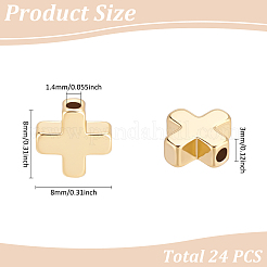 24 шт. Латунные бусины&nbsp;KK-LP0001-48