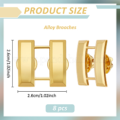 4 пара брошей из сплава&nbsp;JEWB-BC0001-13G