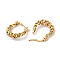 Латунные серьги обруча&nbsp;EJEW-M261-01G-02-1