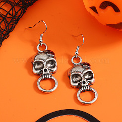 Серьги-подвески в виде черепа из сплава&nbsp;NN1377