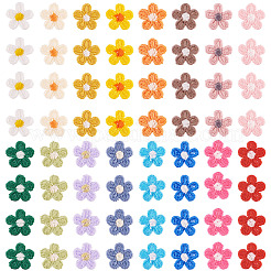 80 шт. 16 стиля цветочная компьютерная вышивка ткань нашивки на термоклей&nbsp;PATC-TA0001-14