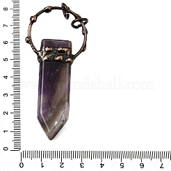 Большие подвески в форме меча из натурального аметиста&nbsp;G-Q350-07I