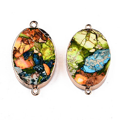 Соединители звеньев синтетической бирюзы&nbsp;G-T131-88B