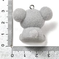 Кулоны из флокированной смолы&nbsp;RESI-E059-04D