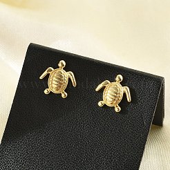 Латунь серьги&nbsp;EJEW-R016-26G-04