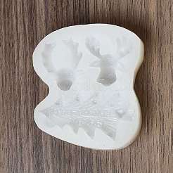 Двойной рождественский олень diy подсвечник силиконовые Молды&nbsp;LS-SIMO-B002-04