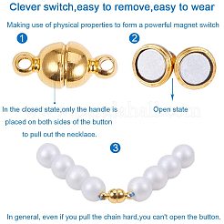 Латунные магнитные застежки с петлями&nbsp;KK-PH0035-11