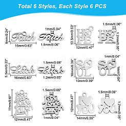 36 шт. 6 подвески из нержавеющей стали 201&nbsp;STAS-DC0006-71