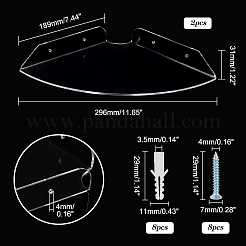 Акриловая полка для ванной комнаты&nbsp;AJEW-WH0010-47