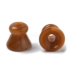 Двухцветные акриловые бусины&nbsp;OACR-S042-04G